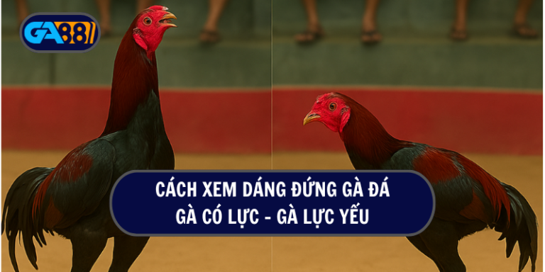Mẹo xem dáng đứng gà chọi
