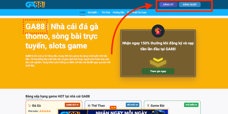 hướng dẫn đặt cược Ga88