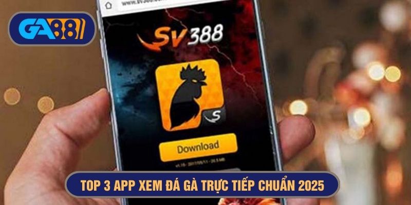 SV388 đang thuộc top app xem đá gà hàng đầu hiện tại
